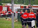 Schwerer Unfall mit Reisebus Lohmar Donrather Dreieck P267